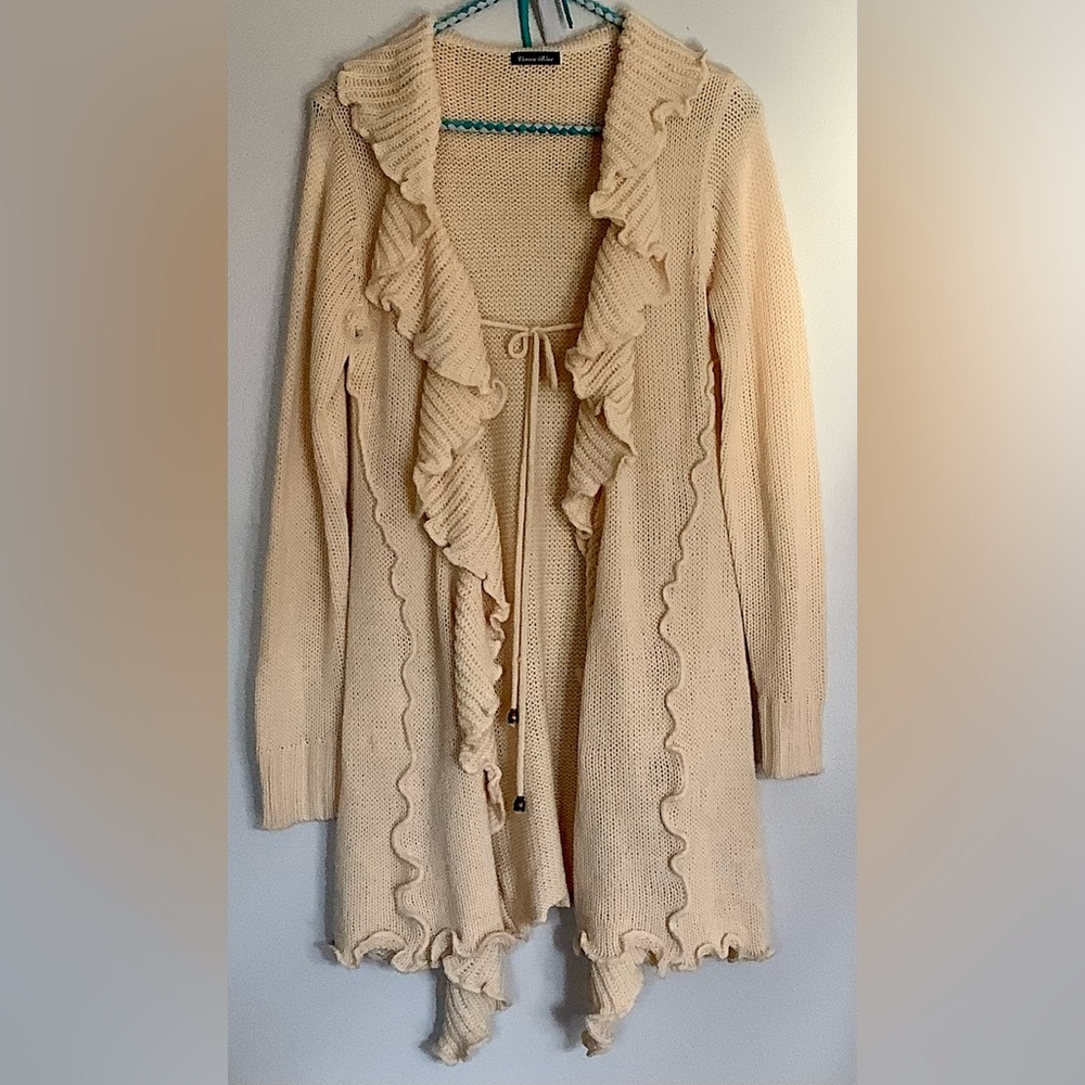 EUC Ladies Long Sweater Coat